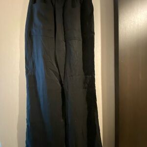 Zara Black Elastic Waist Pants